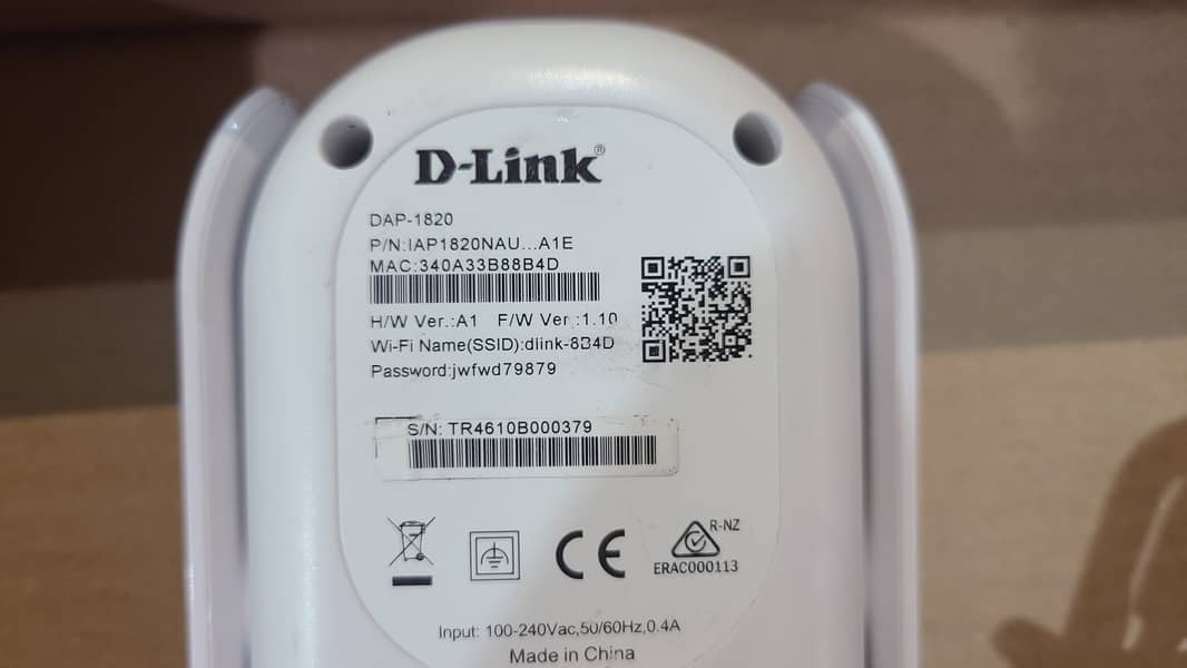 Dlink Dap-1820 WiFi Range Exten' der AC2000 2600 sq. ft coverage (Used) 12