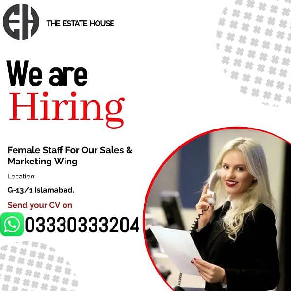 Tele Marketing Staff Required | Female staff | Urgent Hiring 0