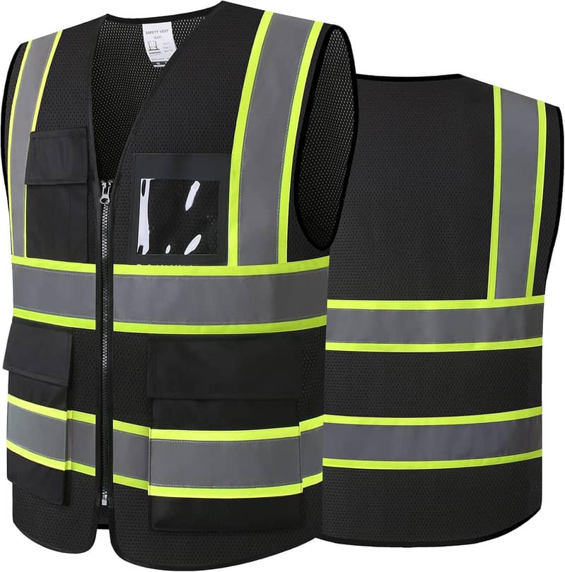 Sublimation Safety Reflective Vest-Green Color In Every Colour 1