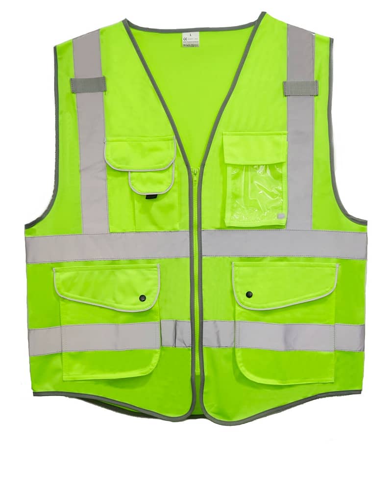 Sublimation Safety Reflective Vest-Green Color In Every Colour 2