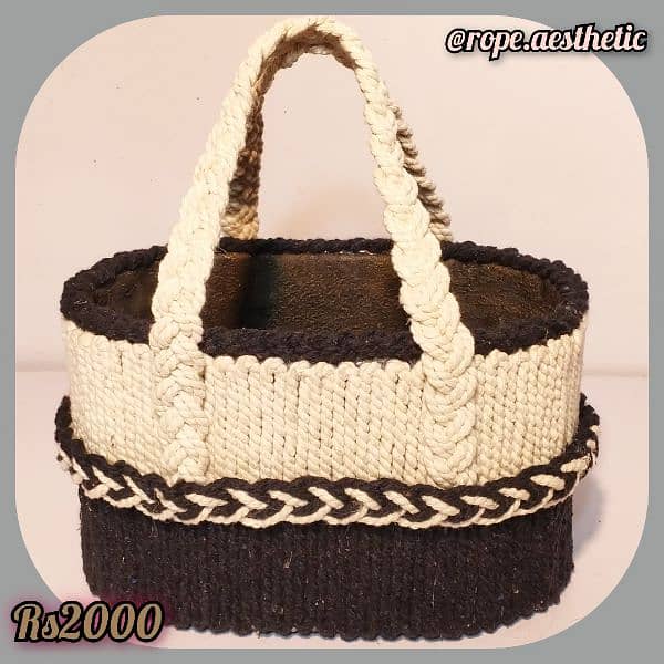 Handmade Rope Baskets 1