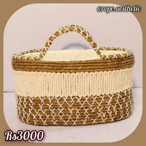 Handmade Rope Baskets 2