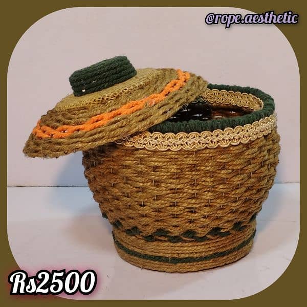 Handmade Rope Baskets 3