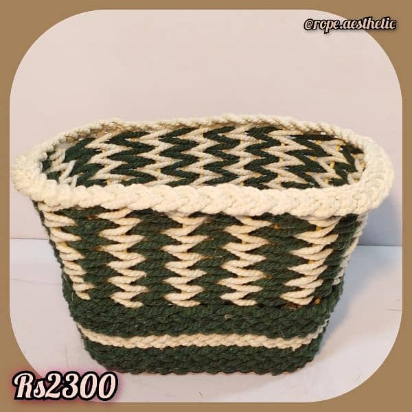 Handmade Rope Baskets 4