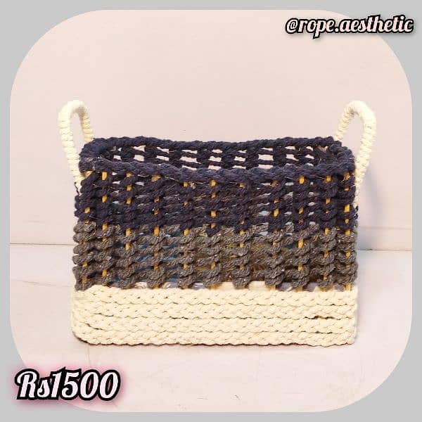 Handmade Rope Baskets 6