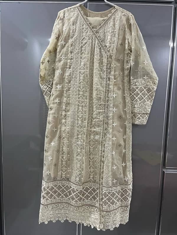 stitched pakistani dress, branded dress, 1