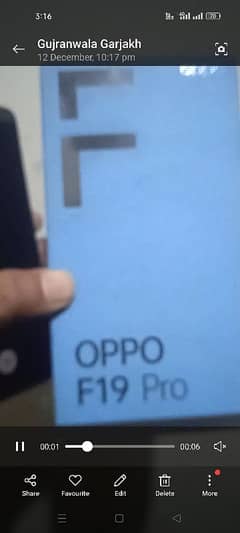 oppo f19 pro 128gb8+4gb ram panel ma shade ha box charger sath ha