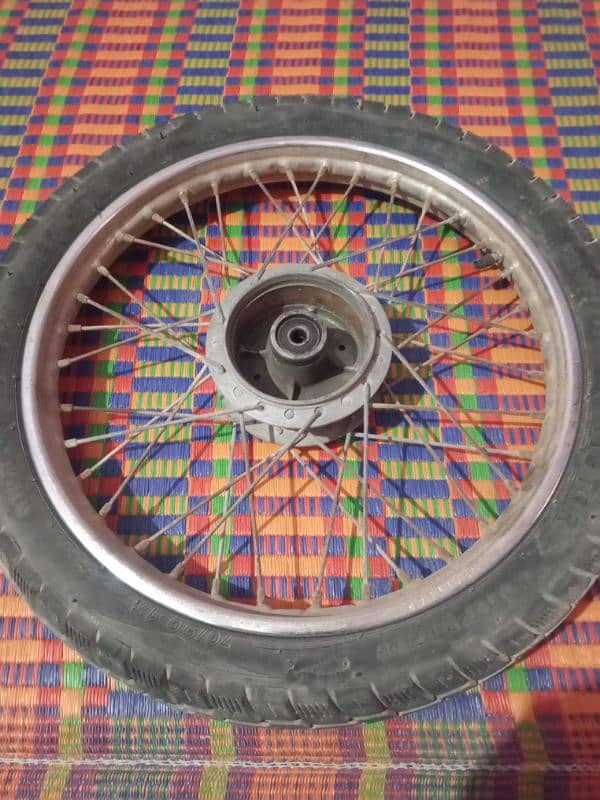 Rim and tub tyre frint and back Judi hai 3