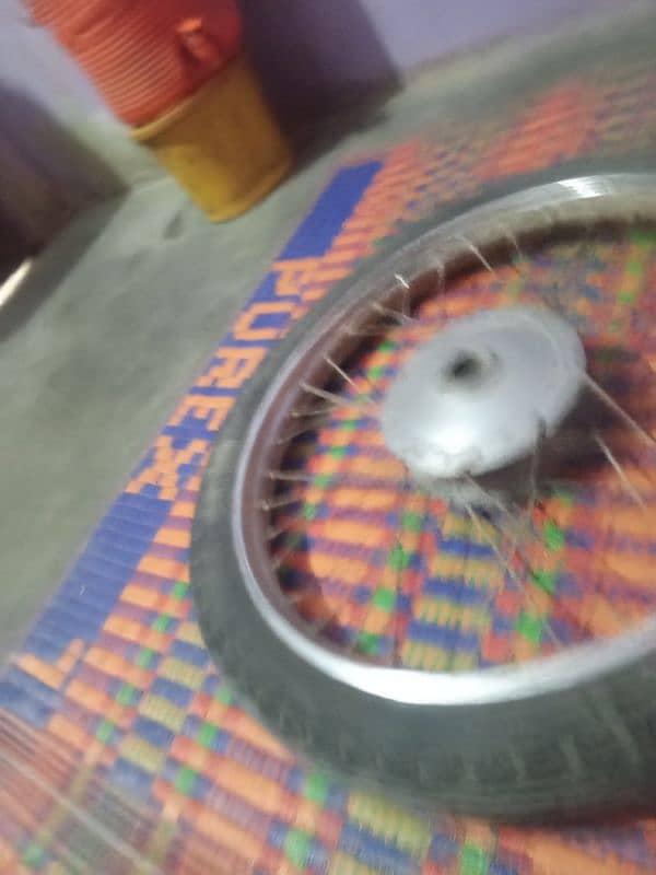 Rim and tub tyre frint and back Judi hai 5