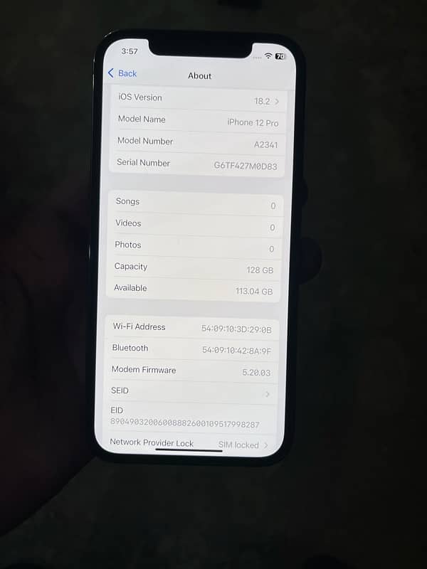 Iphone 12 pro PTA approved 92% BH with box 2