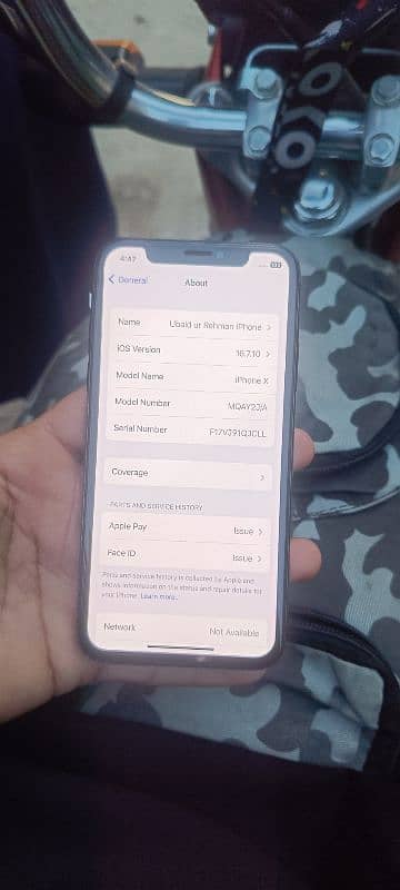 iphone X just non PTA 64gb 7