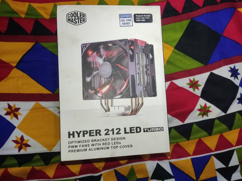 Cooler Master Hyper 212 LED Turbo 2 Fans Amd AM$ Intel Gaming Cpu 0