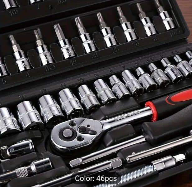 46pcs Premium Tool Kit for Cars, Motorcycles & Bikes 1