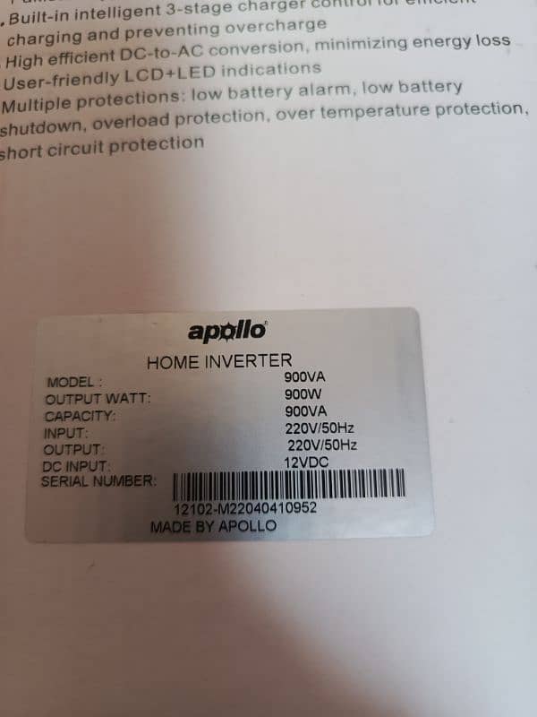 Selling Apollo 900W inverter 3