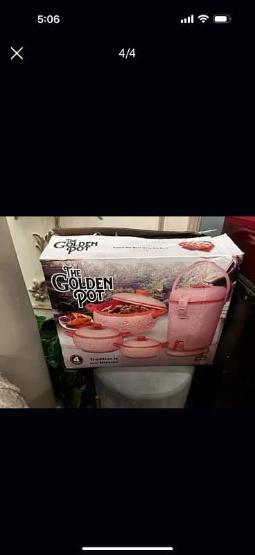 Rahbar Hotpot and cooler set of 4 0