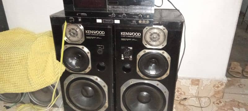 speaker & amplifier Kenwood 2