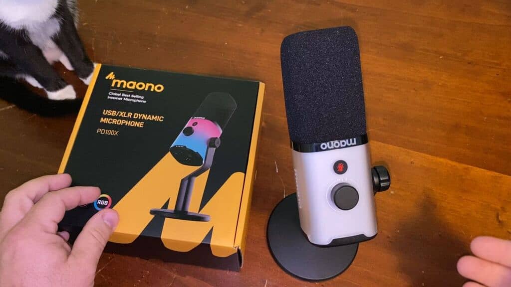 Maono PD100X Gaming Microphone for podcasting, youtube recording Mic 2