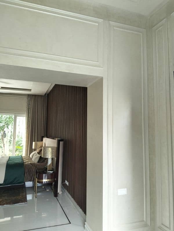 kitchen wall decore bed wall . wardrobe wood ceiling 5