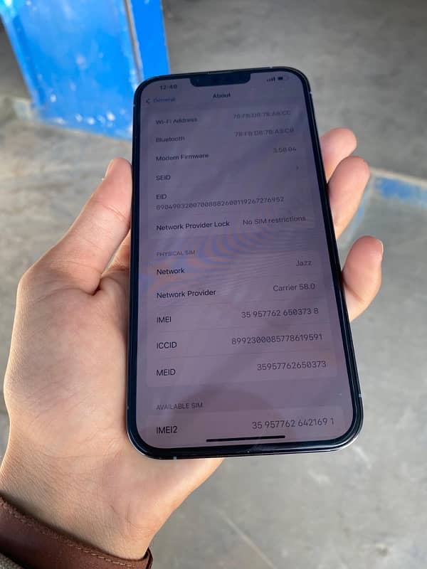 IPHONE 13 PRO MAX PTA APPROVED WITH BOX 1