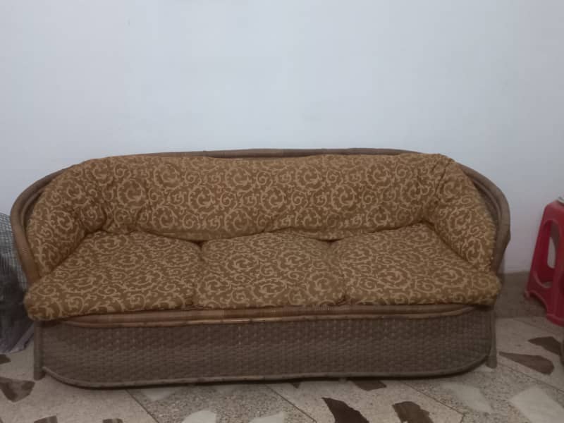 8 Seater Cane Sofa Set 1