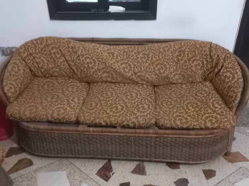 8 Seater Cane Sofa Set 4