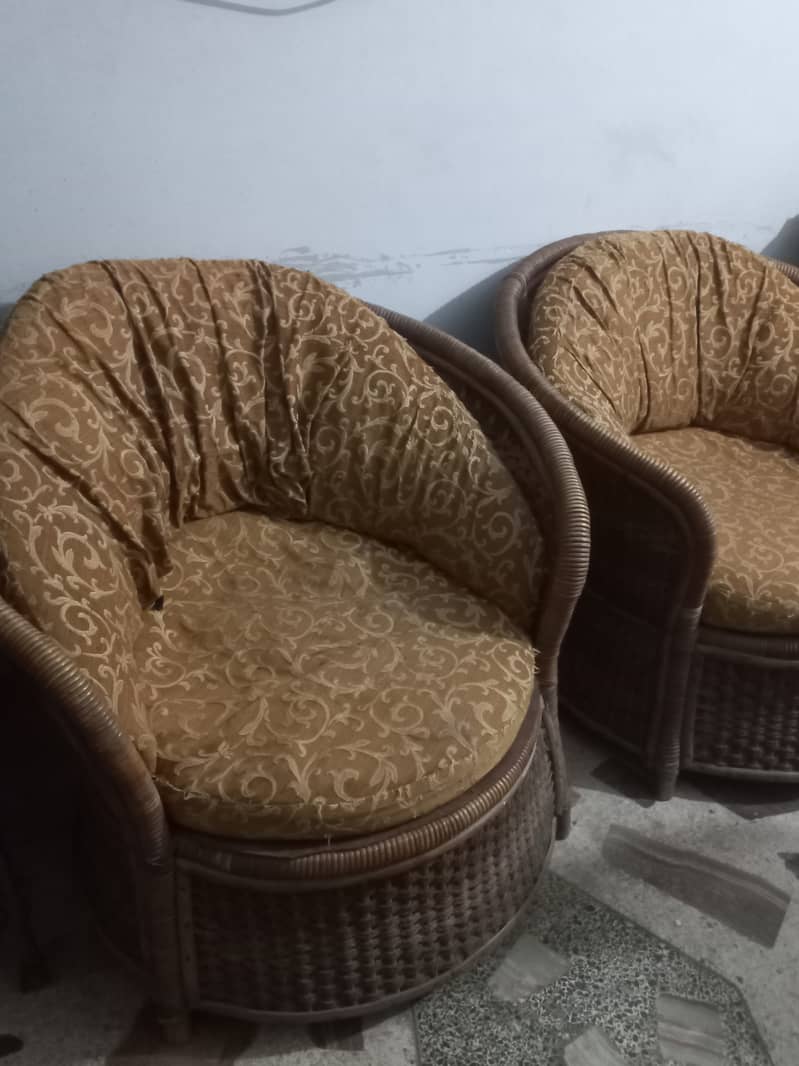 8 Seater Cane Sofa Set 7