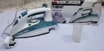 black & decker 1750w steam iron working perfectly