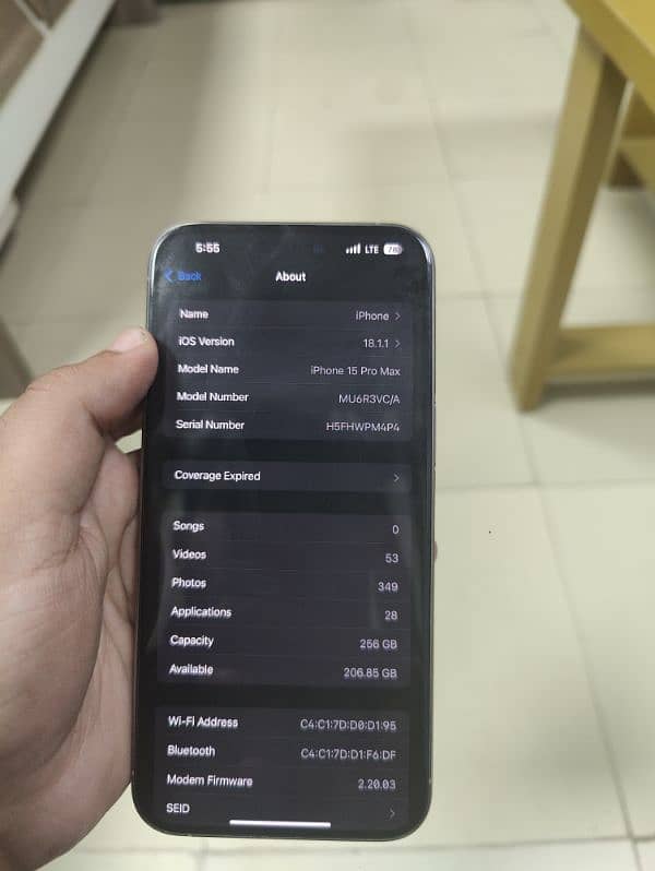 I phone 15 pro max PTA Approved 1