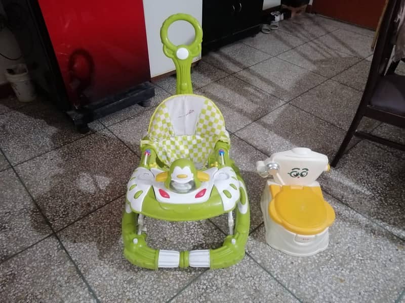 Baby Walker + Rocker & Toilet Seat 0