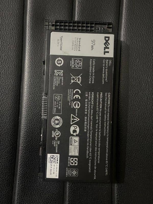 Genuine Dell Workstation Laptop Battery 1