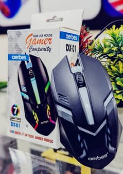 DX-01 Gaming Rgb Mouse And Free Mouse Pad