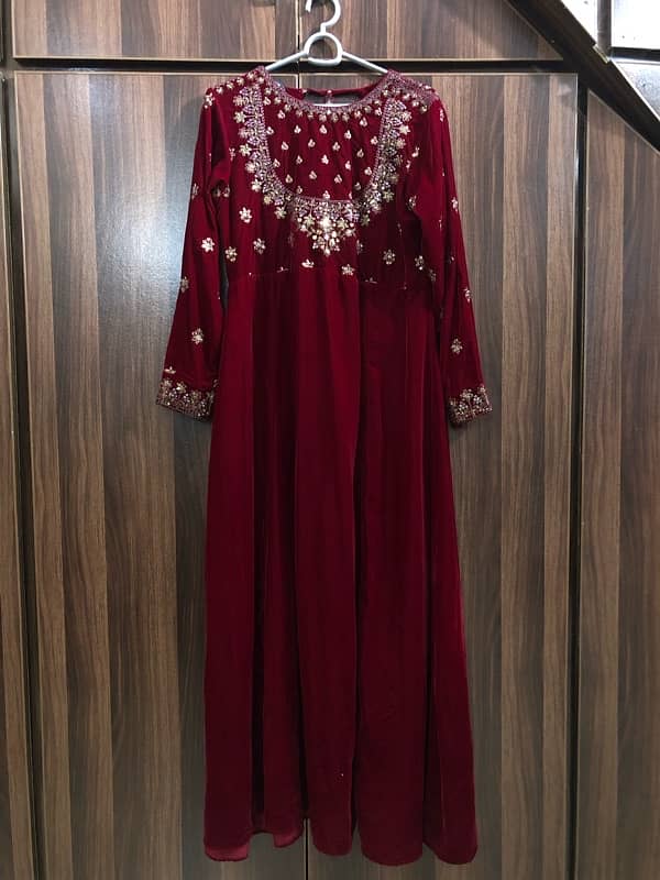 limelight velvet maroon maxi 4