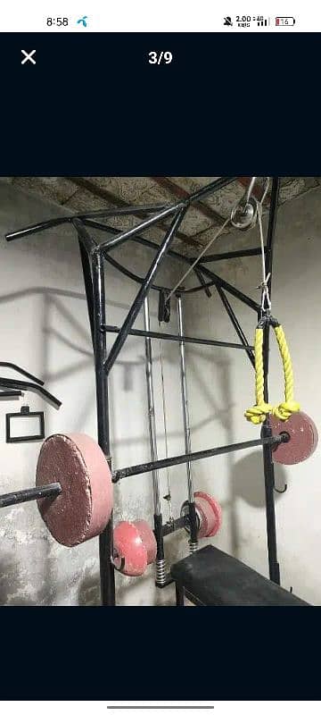 160 par kg . . gym equipment. all exercise in one machine. 11