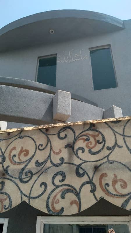 Eden Garden Society Boundary Wall Canal Road Faisalabad* (*5 KVA Solar install 4.5 Marla Double Story House For Sale 11