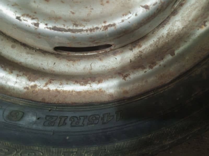 MEHRAN TYRE 145. R12  DUNLOP SPARE TYRE 2