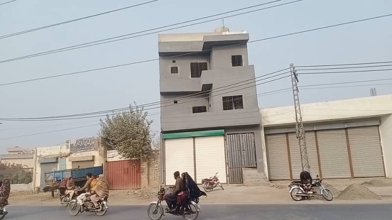 8 Marla triple story commercial building on new defence road near ferozpur road Gajjumate Lahore 3