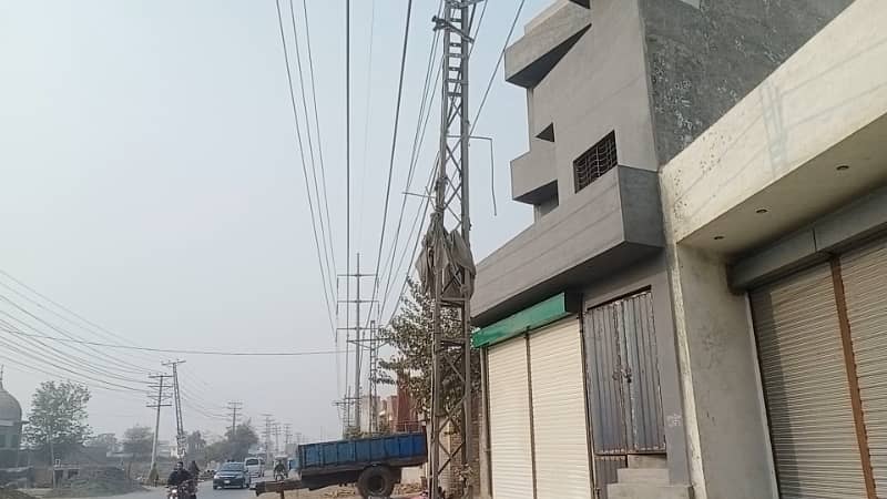 8 Marla triple story commercial building on new defence road near ferozpur road Gajjumate Lahore 4