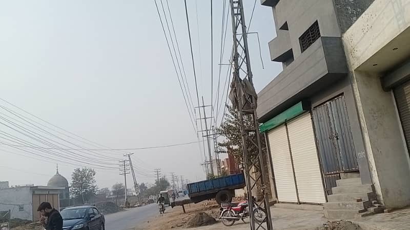 8 Marla triple story commercial building on new defence road near ferozpur road Gajjumate Lahore 5