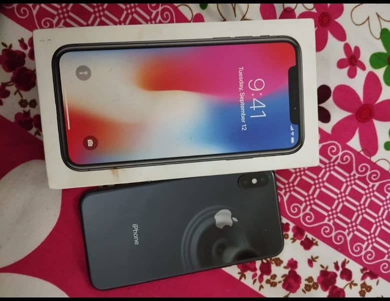 iphone x 256 gb PTA approved black colour available for sale 2