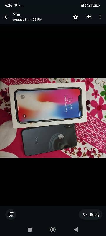 iphone x 256 gb PTA approved black colour available for sale 3