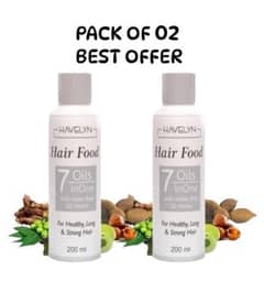 Nourishing Hair Growth Oil - 2 Pcs | Smooth Texture for All Hair Types