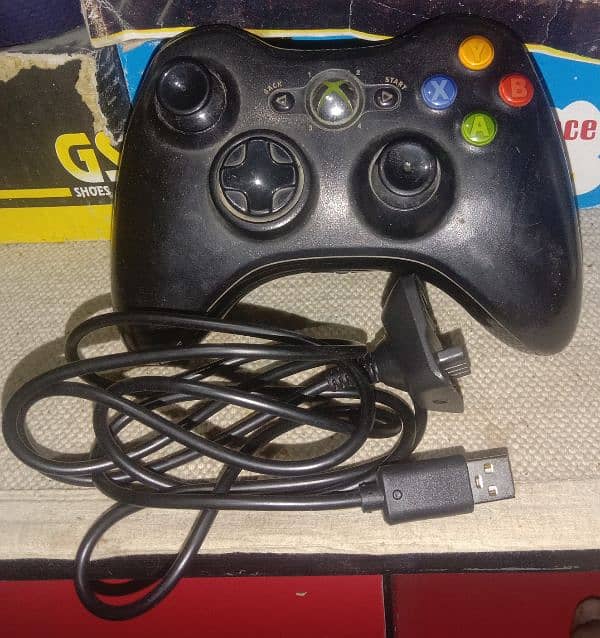 xbox360 wireless controller with connectivity cable 0