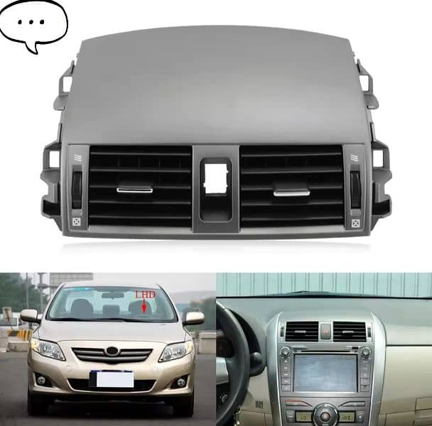 DASHBOARD CENTER COVER WITH AC VENT FOR TOYOTA COROLLA 2008-2013 0