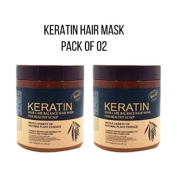 Keratin Hair Mask, 500ml - Pack Of 2 0