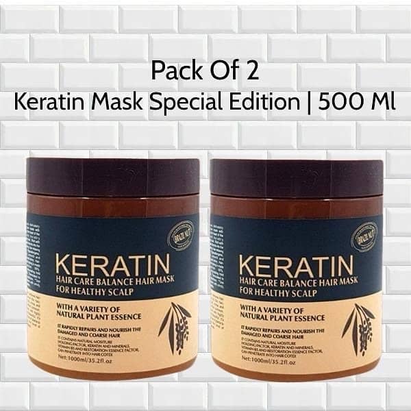 Keratin Hair Mask, 500ml - Pack Of 2 1