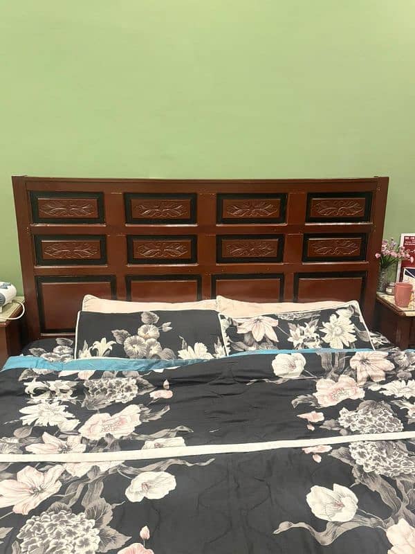 King size bed with side tables 1