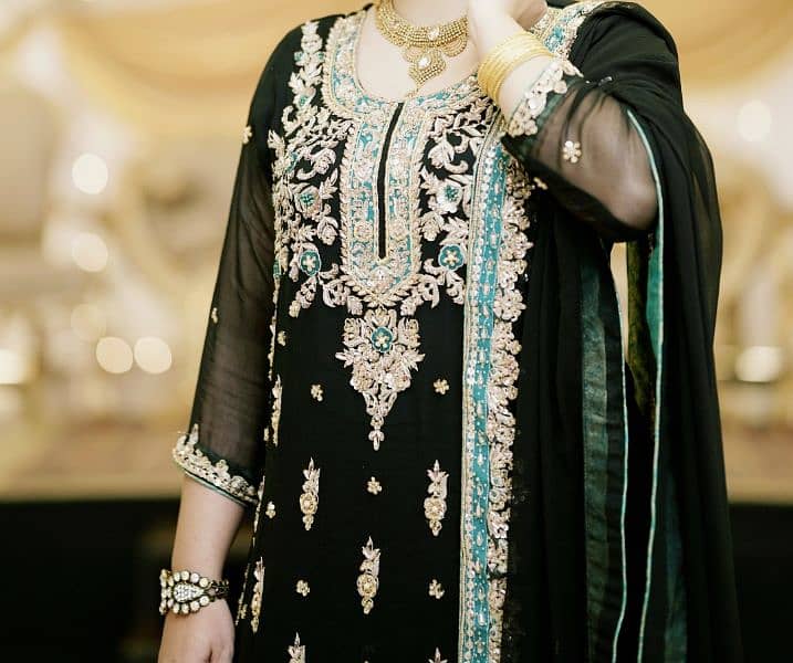 Black Chiffon Shirt Dupatta 5