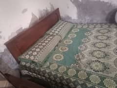 Wooden Bed with Matress