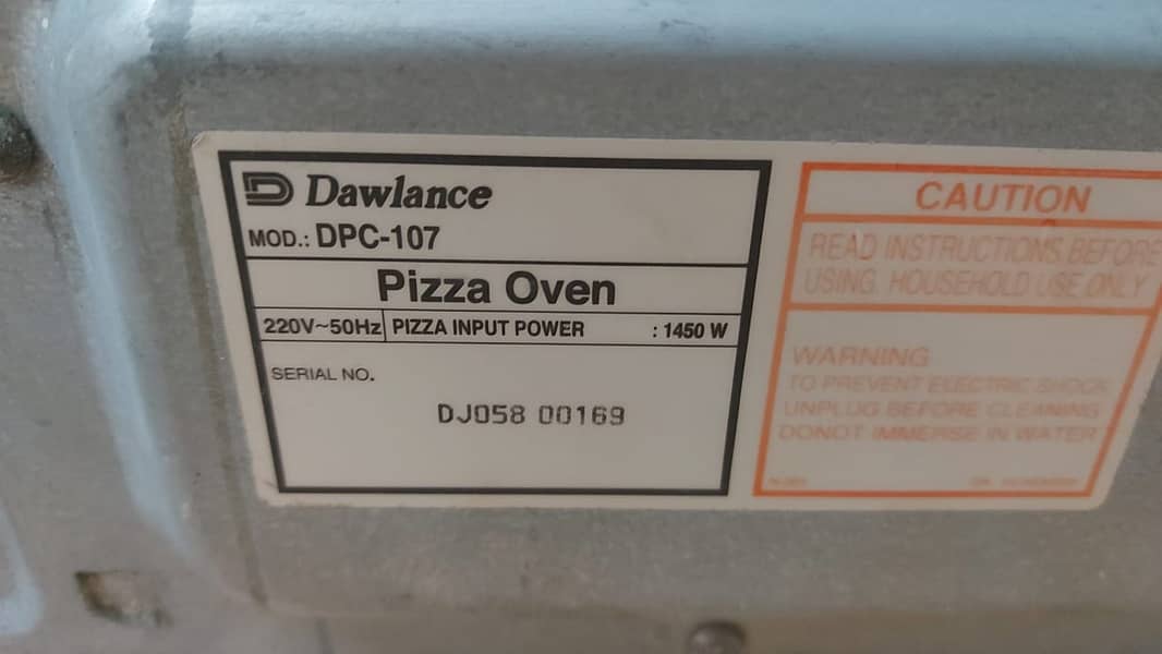 Imported Pizza Oven Electric -Dawlance 4