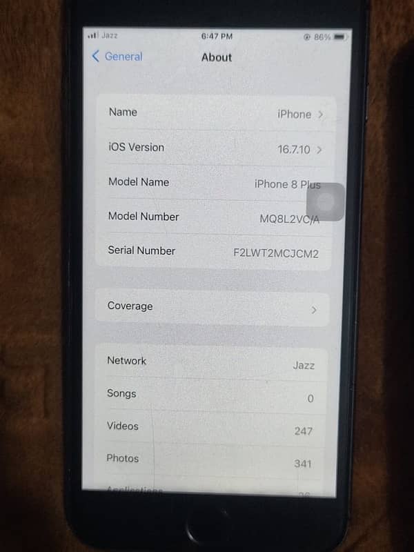 iPhone 8 Plus pta approved 64 Gb 10